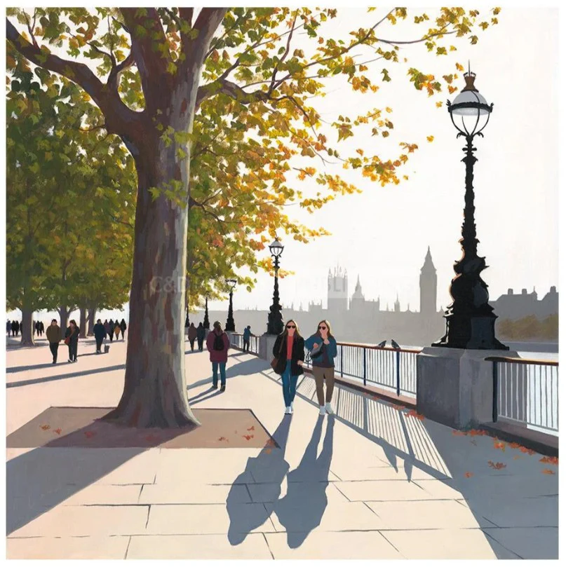 Early Autumn on The Queens Walk - Image 2