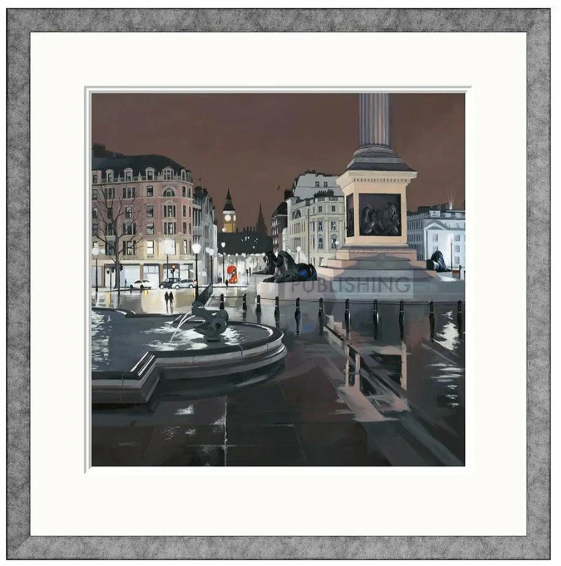 Rainy Night Trafalgar Square