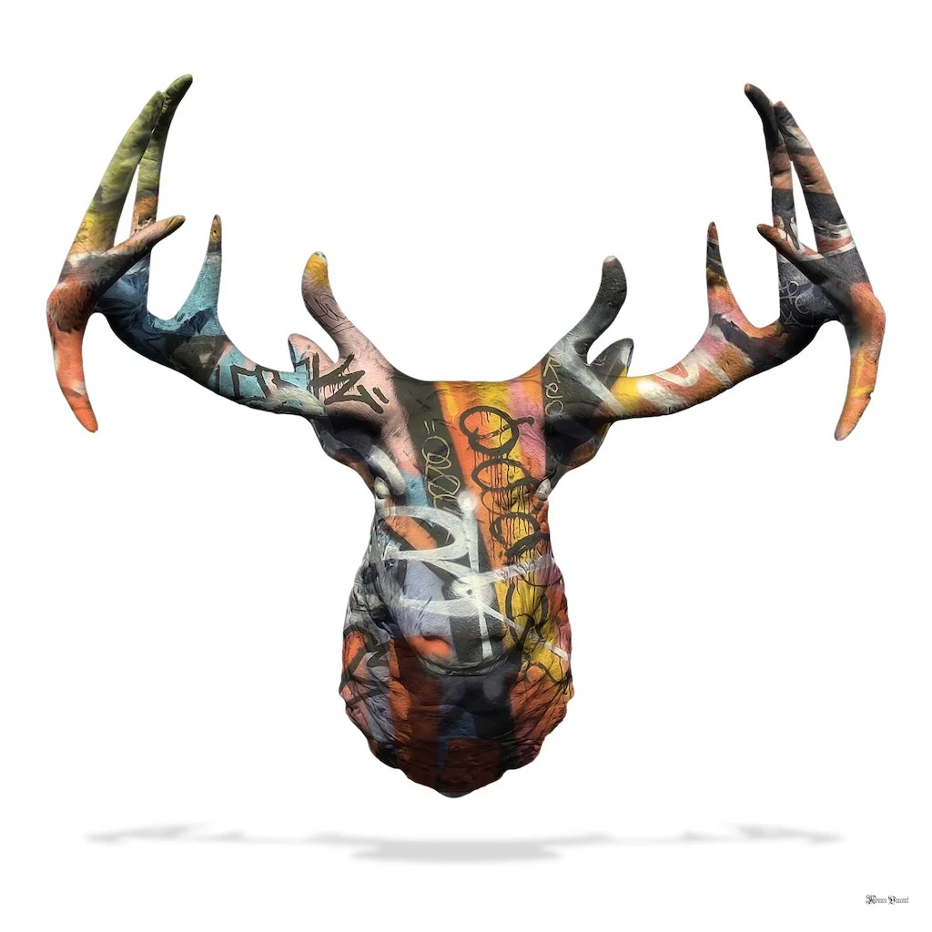 Stag Head Graffiti (Small)